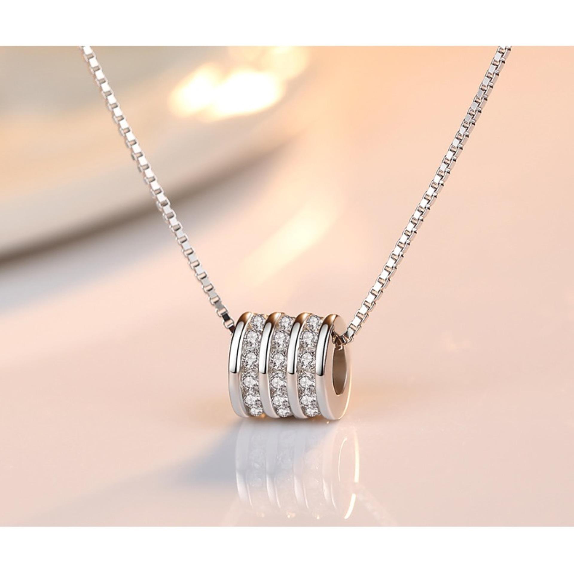 JK Silver - Mặt dây chuyền bạc Ý 925 J051803 - phong cách Hàn Quốc nổi bật sang trọng