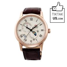 Đồng hồ nam dây da Orient Sun and Moon gen 3 FAK00001Y0 ( Rose gold)