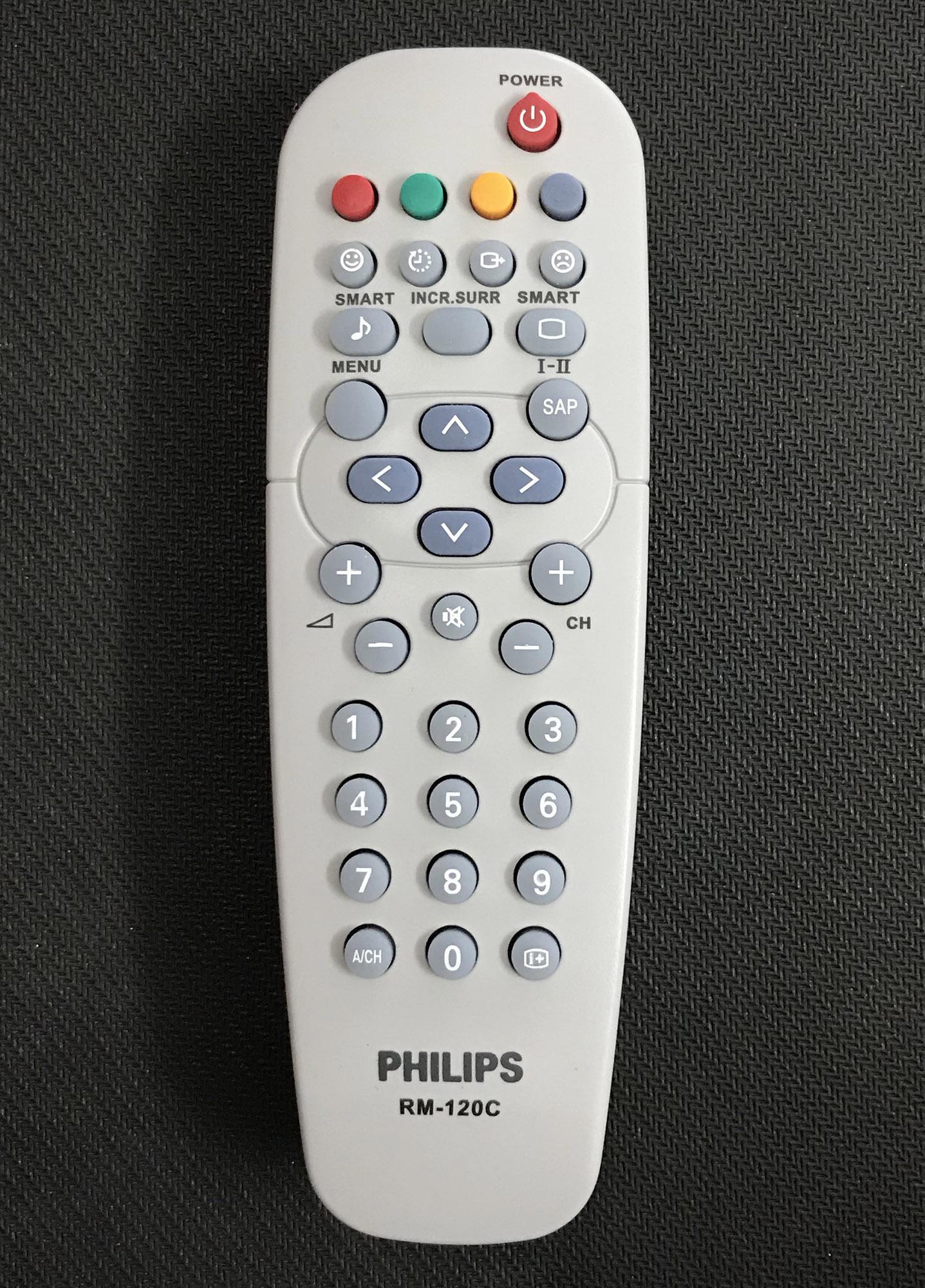 Điều khiển tivi philips RM-120C (xám)