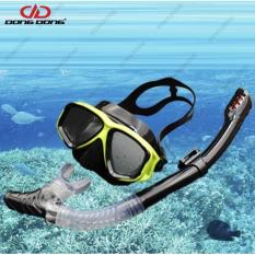 Bộ kính lặn Ống thở S301 – FULL B, mắt KÍNH CƯỜNG LỰC, ống thở van 1 chiều ngăn nước cao cấp – DONGDONG