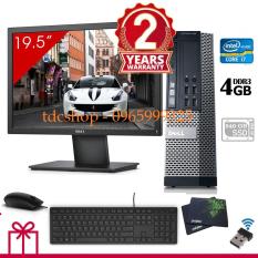 Máy tính để bàn DELL optiplex 990 Chip core i7 2600, Ram 4gb, ổ cứng SSD 240gb, Màn hình DELL 20 inch – Tặng combo bàn phím, chuột DELL, usb wifi – Bảo hành 14 tháng 1 đổi 1.