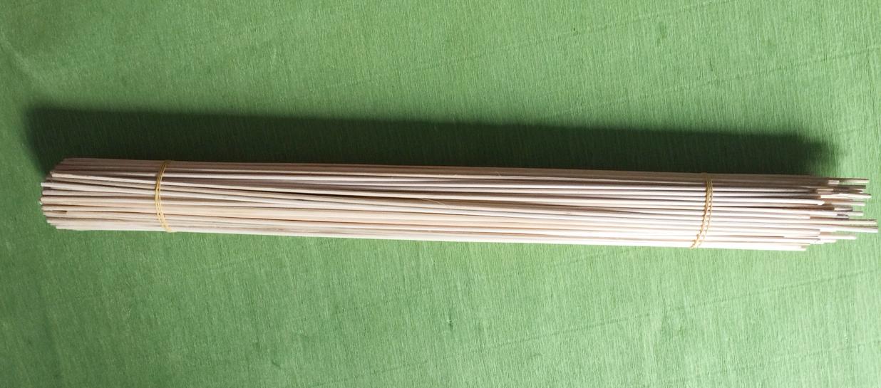 Bộ 100 que gỗ tròn 3 ly dài 54 cm- tăm tre tròn dài làm hand made