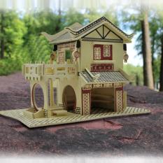 Đồ chơi lắp ráp gỗ 3D Mô hình Nhà gỗ Ming Xuan Cha Lou – Mô hình Nhà gỗ | Đồ chơi gỗ | Đồ chơi lắp ráp | Nhà tăm | Đồ chơi giáo dục | Đồ chơi thông minh | Thế giới đồ chơi