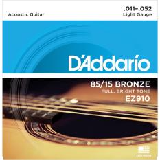 Dây đàn Guitar Acoustic DAddario EZ910 Dây cỡ 11 giúp tiếng của cây đàn vang to, âm sắc trong trẻo, sử dụng êm tay