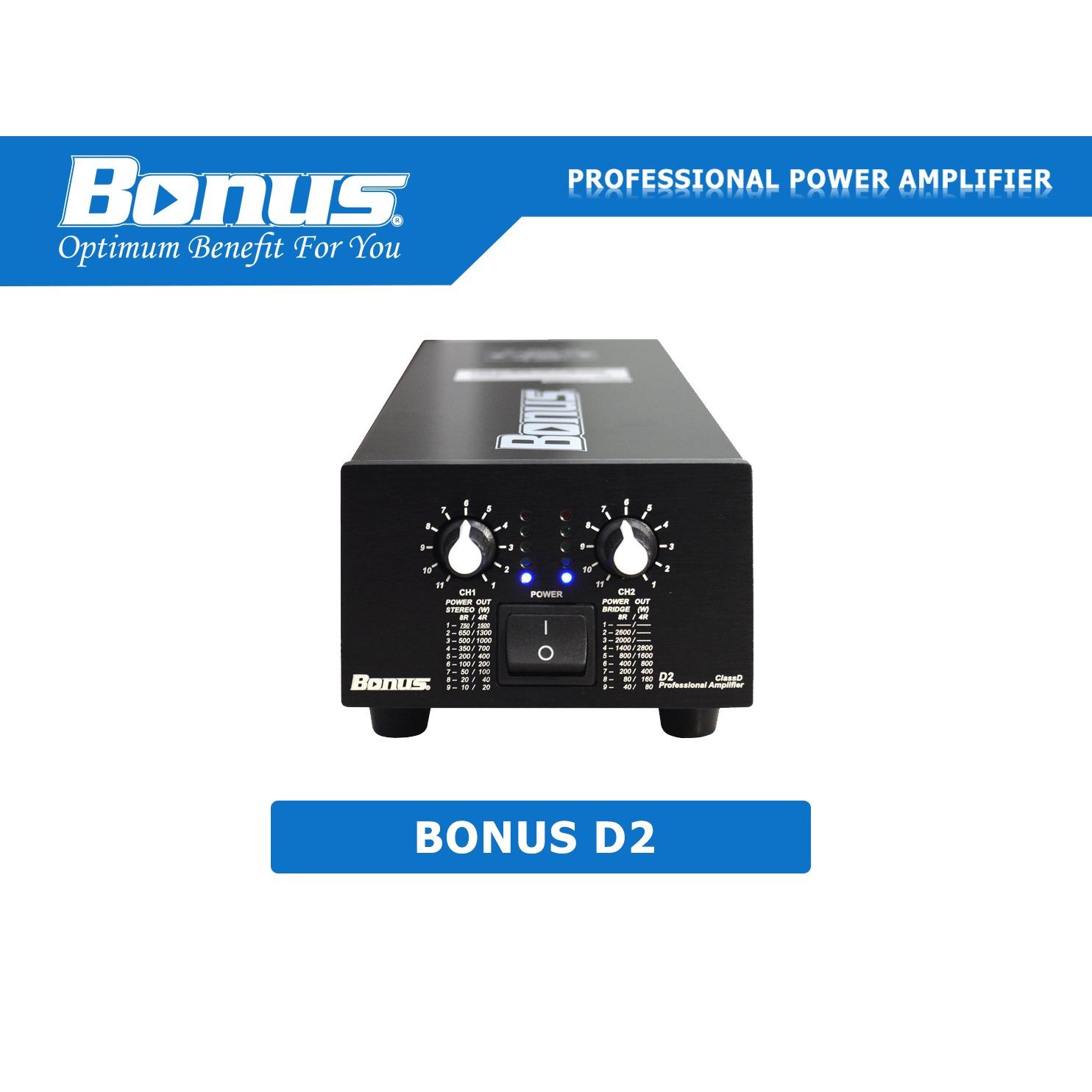 Cục đẩy power amplifier Bonus Audio D2