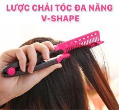 Lược chải tóc đa năng V-Shape – duỗi thằng – uốn cúp – phồng tóc 3in1