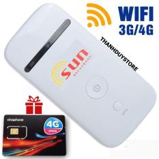Bộ phát Wifi 3G 4G SUN chất lượng nhật bản – tặng sim Data khủng – Phát Wifi di động giá rẻ