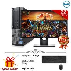 Máy tính đồng bộ để bàn Dell OptiPlex 790 SFF Core i3 2100, Ram 8GB, SSD 128GB + Màn hình Dell 22inch (Tặng phím giả cơ, chuột Game, lót chuột) – Hàng Nhập Khẩu