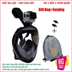 Kinh Lan Bien – Mặt Nạ Lặn Full Face Ngăn Ngừa Sương Mù Hiệu Quả Với Dây Nối Linh Hoạt Phù Hợp Với Nhiều Kích Cỡ Khác Nhau | Công Nghệ Làm Khô Nước Nhanh Chóng Cùng Khe Gắn Camera Tiện Lợi