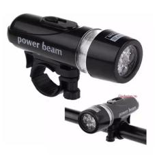 đèn pin gắn xe đạp 5 LED WJ-101 (Đen đỏ)