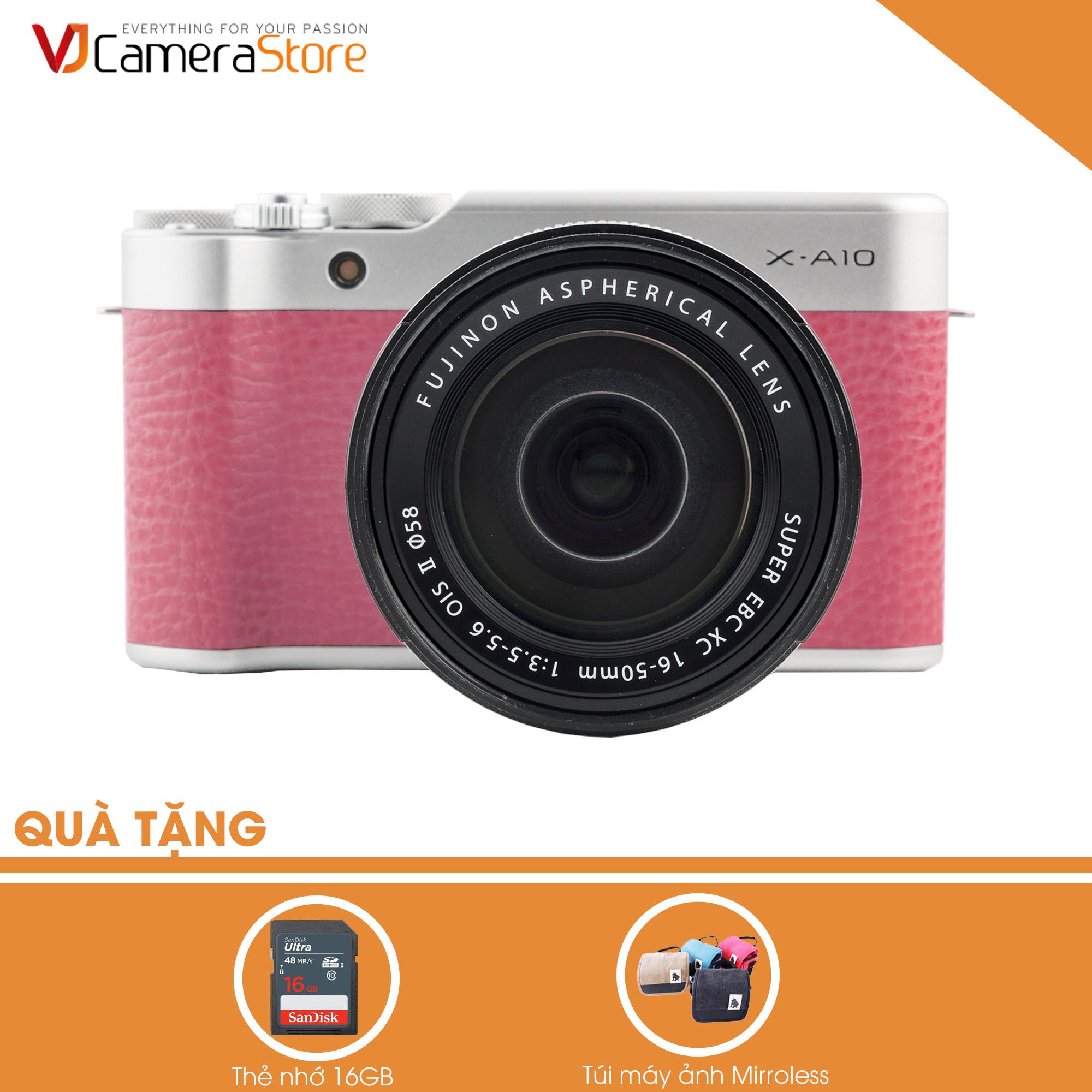 Fujifilm X-A10 (Hồng) + Lens KIT XC 16-50mm F3.5-5.6 OIS II - Hãng phân phối chính thức + Tặng kèm...