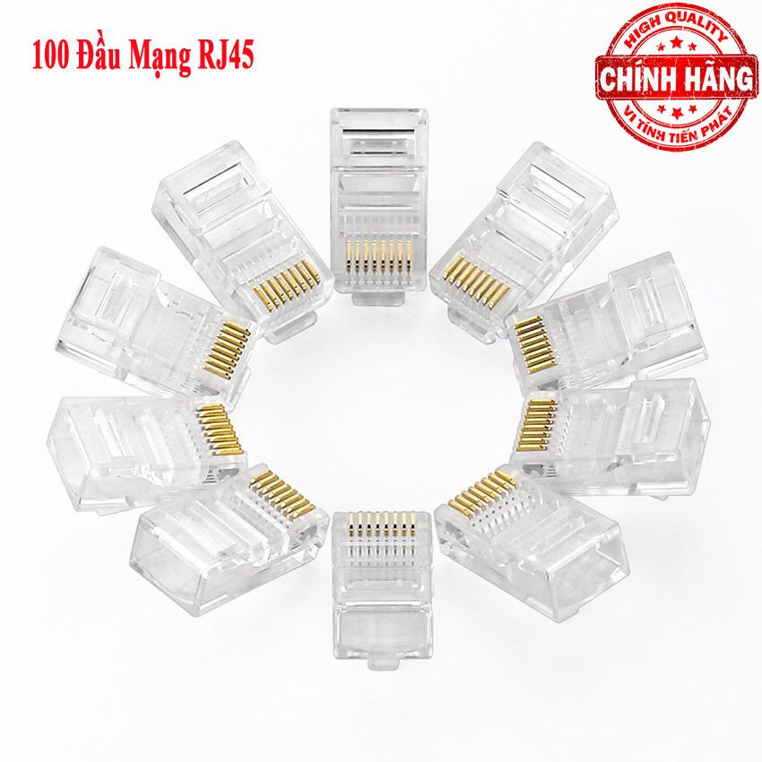 Hộp 100 đầu cáp mạng RJ45 nhựa - TPRJ1