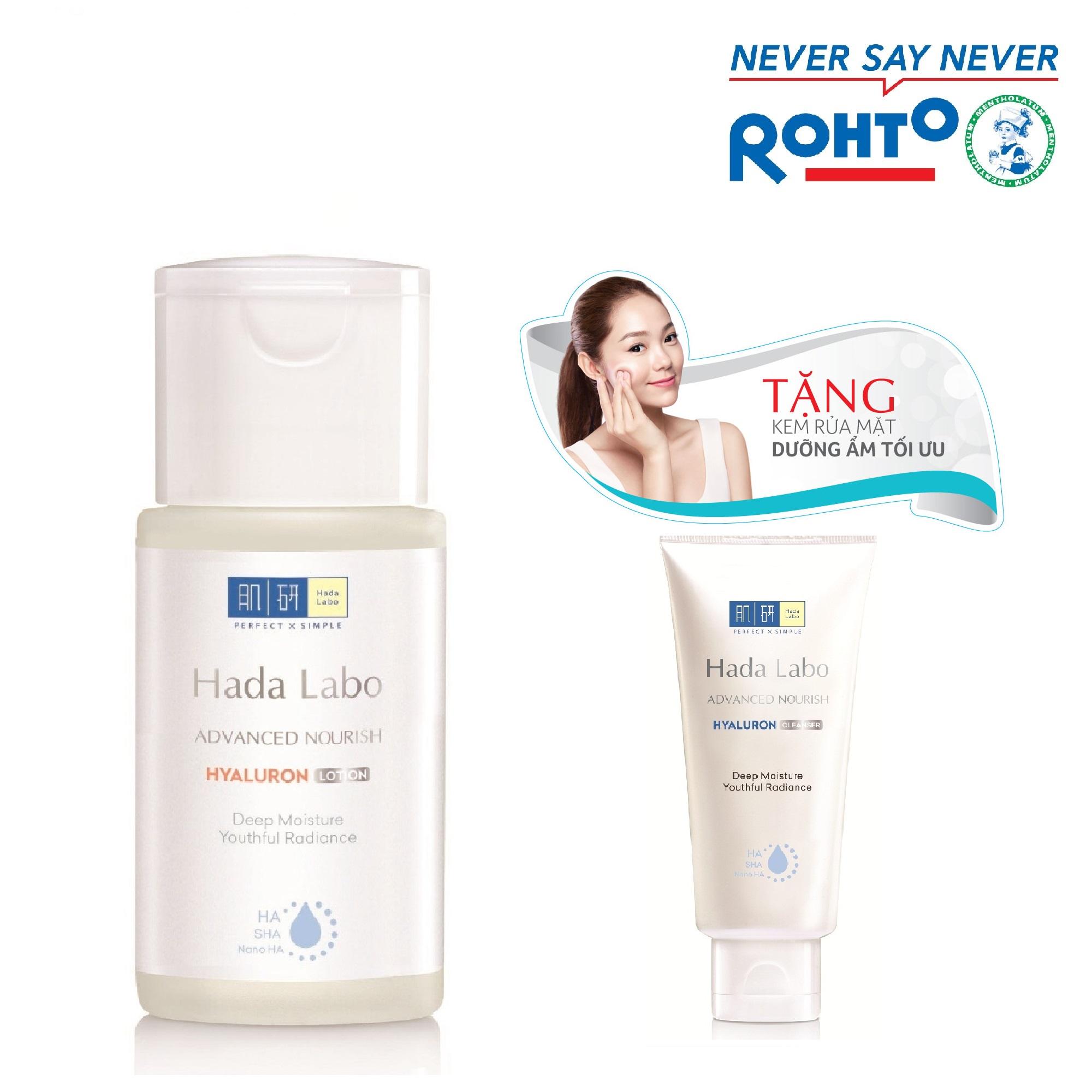 Dung dịch dưỡng ẩm tối ưu Hada Labo Advanced Nourish Lotion dùng cho da thường và da khô 100ml +...