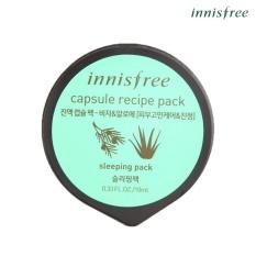 Mặt nạ ngủ làm mịn da dành cho da mụn từ Bija & nha đam Innisfree Capsule Recipe Pack – Bija & Aloe 10ml