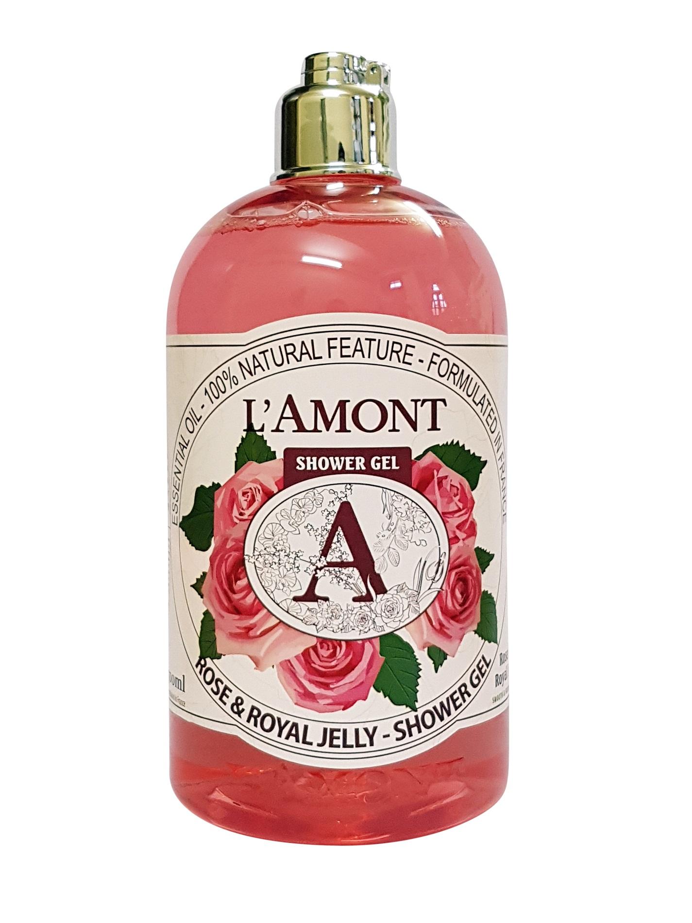 Sữa Tắm Lamont En Provence Rose & Royal Jelly Shower Gel Hương Hoa Hồng Chai 500ml