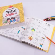 Sách tô màu loại Dày 360 trang – 5000 hình vẽ Giấy chuyên dụng / Hàng