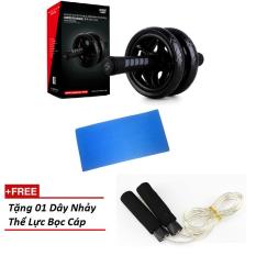 Con lăn tập bụng 2 bánh AB Wheel + Tặng dây nhảy bọc cáp Zeno