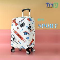 Áo trùm vali TRIP Size M dùng cho vali size 22inch- 24inch / Áo trùm bảo vệ vali vải thun co dãn 4 chiều ôm sát vali