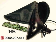 Ocarina sứ 12 lỗ vip đen