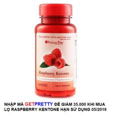 Viên uống hỗ trợ giảm cân an toàn Puritan’s Pride Raspberry Ketones 60 viên HSD tháng 5/2019 Giảm giá kích cầu làm đẹp Noel và Năm mới 2019