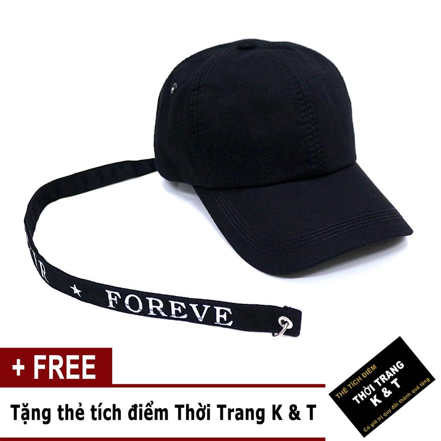 Nón Đuôi dài Forever thời Trang K & T ( đen)