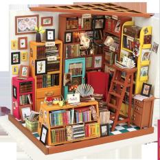 Đồ chơi lắp ráp gỗ 3D Mô hình Nhà DIY Doll House Sam’s Study
