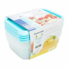 Bộ 4 Hộp đựng thực phẩm chữ nhật 600ml – Nhập khẩu Thái Lan