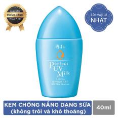 Kem chống nắng dạng sữa khô thoáng, bảo vệ da ngăn ngừa lão hóa Senka Perfect UV Milk 40ml