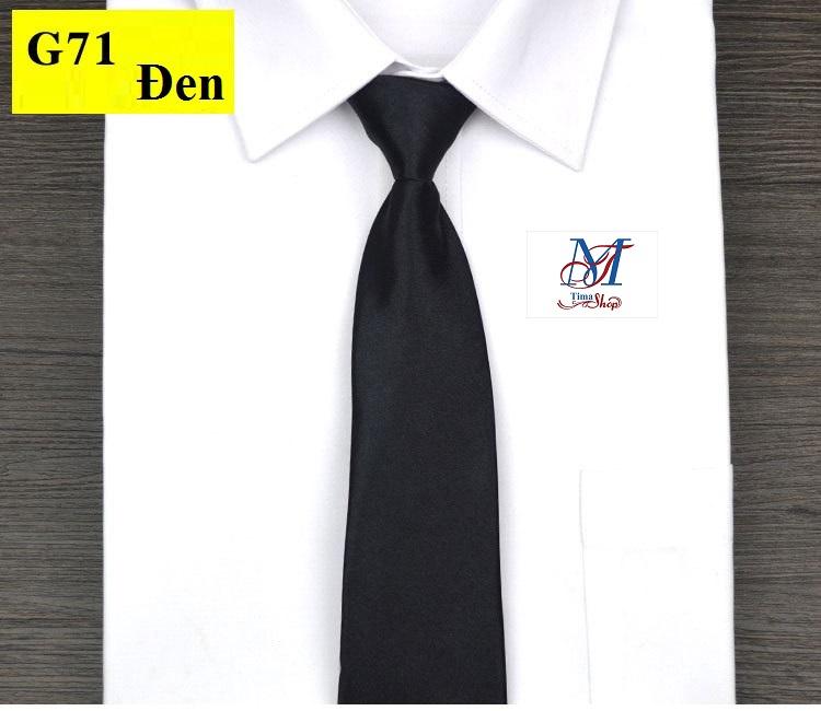 Cà vạt chun không thắt bản nhỏ màu trơn trang trọng thanh lịch thời trang Nam Timashop26 ( JQ01 )