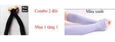 Găng tay chống nắng xỏ ngón thun lạnh