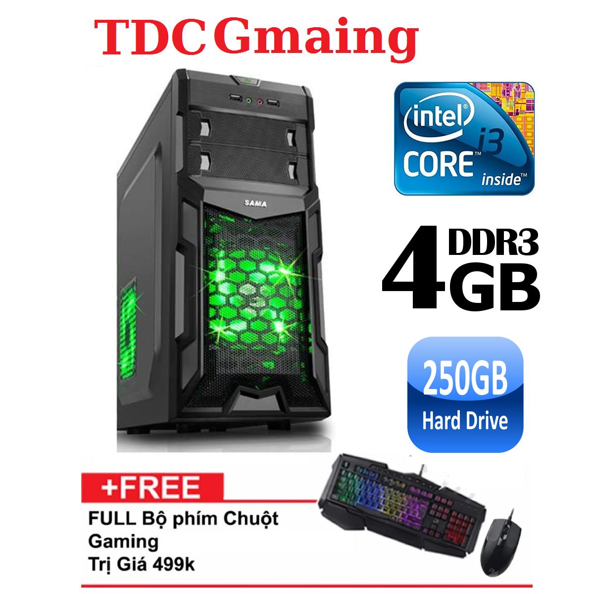 Máy tính game TDCGaming intel core i3 2100/ Ram 4gb/ Hdd 250gb - Tặng phím chuột giả cơ chuyên game...