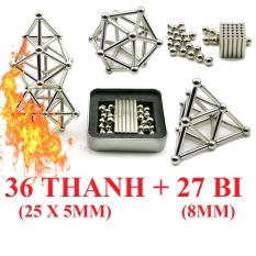 Buckybars Đồ chơi ghép hình nam châm đỉnh cao trí tuệ