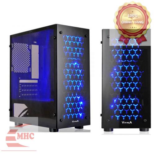 Case máy tính Vitra Victoria V4 kèm 1 FAN Blue LED - HÀNG CHÍNH HÃNG