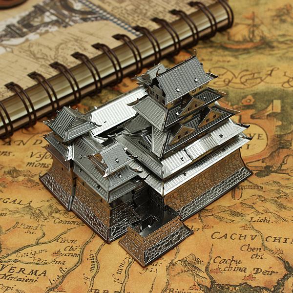 Mô hình 3D Lâu đài Himeji bằng thép không gỉ ( tặng dụng cụ lắp ghép)