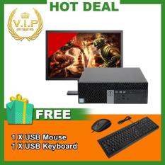 Máy tính đồng bộ Dell Optiplex 3040 SFF + Màn hình Dell 19.5inch (CPU Core I3 6100, Ram 12GB, SSD 120GB, HDD 500GB) Chất Lượng Tốt + Bộ Quà Tặng – Hàng Nhập Khẩu