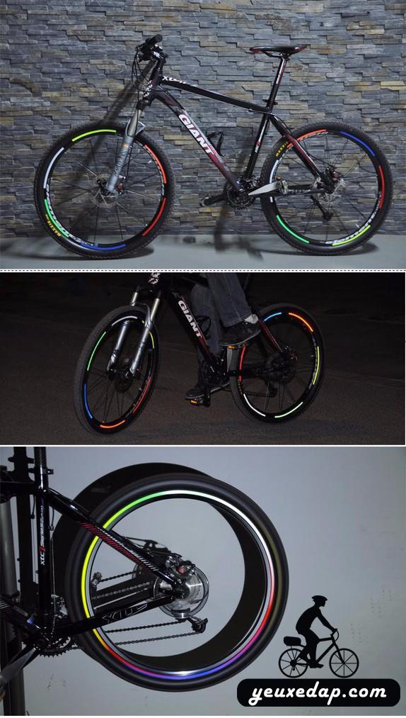 Cuộn Decal dán vành phản quang dành cho xe đạp, xe máy đa năng
