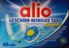 Viên rửa bát, viên rửa chén Alio Complete 40 viên (hàng Đức)