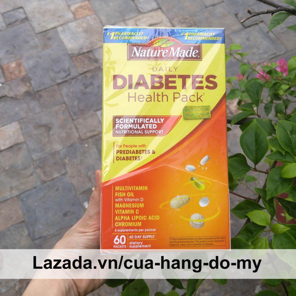 Thực phẩm viên bổ sung Diabetes Health Pack Nature Made Vitamin Cho Người Tiểu Đường, giúp cơ thể khỏe mạnh,...