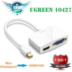 Bộ chuyển Mini Displayport to VGA/HDMI Adapter Ugreen (Trắng)