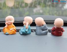 Bộ tượng chú tiểu vui vẻ đáng yêu