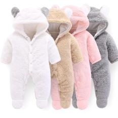 Sleepsuit- Jumpsuit – Body lông thú 2 lớp có mũ xuất Nhật hàng cao cấp (Body ủ ấm cho bé Trai bé Gái) Body cho bé mặc mùa đông