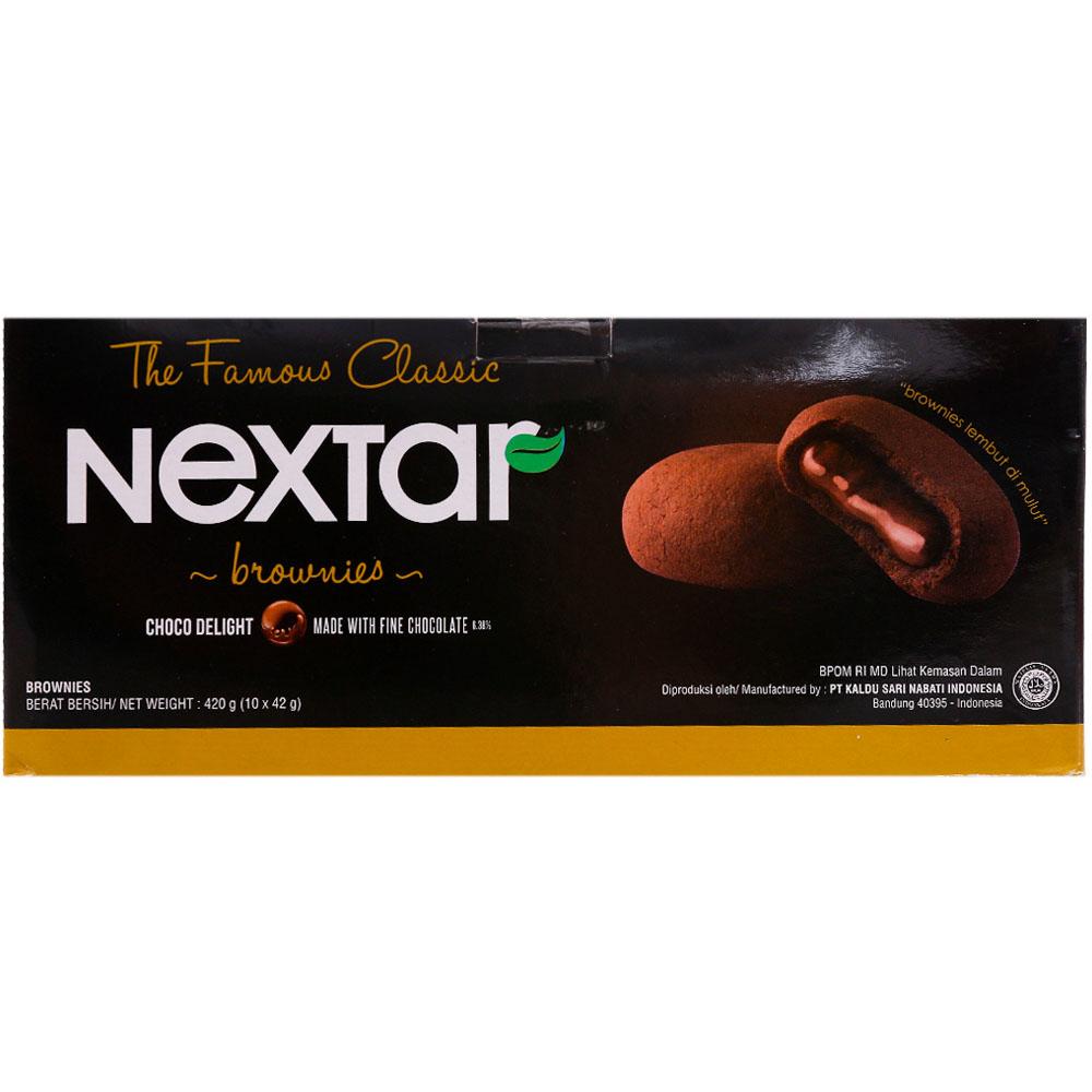 Bánh quy Socola Nextar Brownies Nabati 420g (10 gói x 42g)