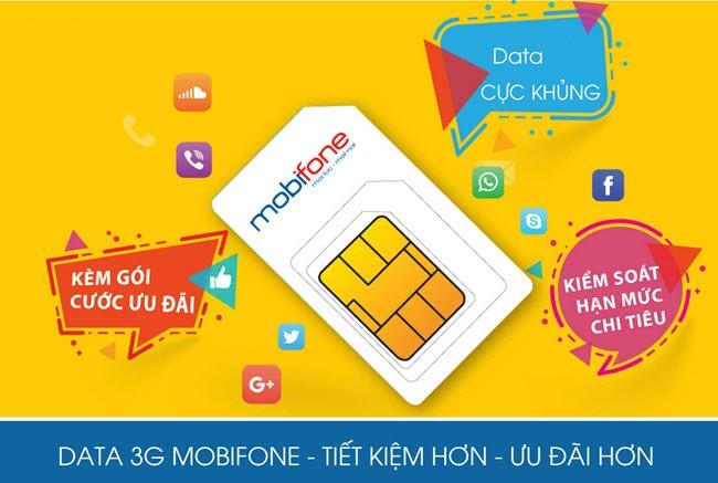 Thẻ data 3G/4G Mobifone 2.8GB 30 ngày
