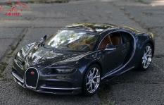 Xe mô hình hợp kim siêu xe Bugatti Chiron Maisto tỉ lệ 1:24 màu đen