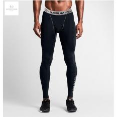 Quần dài tập gym thể thao ôm logo UABRAV logo đen trơn (quần áo tập gym, thể thao Sportswear Concept)