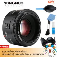 Ống Kính Yongnuo 50 F1.8 For Canon Chính hãng (Tặng bộ vệ sinh máy ảnh + lens hood)