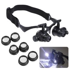 Kính lúp đội đầu có đèn – Kính lúp sửa chữa, Đèn LED siêu ánh sáng, An Toàn cho mắt, Độ phóng đại đa năng 10x 15x 20x 25x- dòng sản phẩm CAO CẤP.
