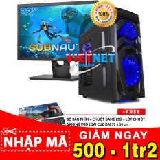 Máy tính chơi game G4600 GTX-1050Ti RAM 8GB 500GB + LCD Del 22 inch VietNet (chiến game Witcher 3, Subnautica, GTA 5, Batterground, LOL, Fifa v.v…)
