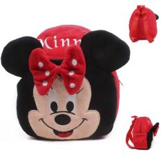 Balo vải cho bé hình chú chuột mickey minnie màu đỏ