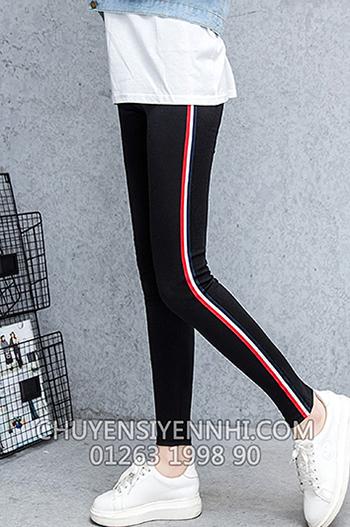 Quần Dài Nữ Thun Ôm Legging Thể Thao Thời Trang Hàn Quốc - BT Fashion (QTT-Viền 3M-03)